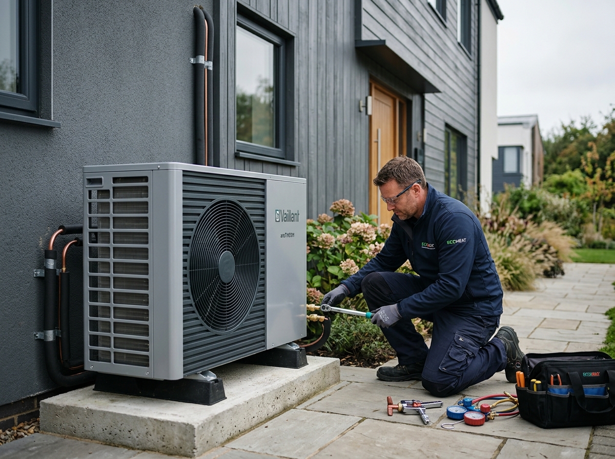 Installation de pompe à chaleur air/eau — intervention Plomberie du Centre à Mamer